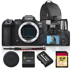 Canon EOS R6 Mark II
- Canon LP-EGP IP
- Canon SD XC 64GB