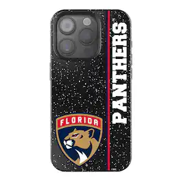 Keyscaper - NHL - Florida Panthers Sidebar Bling iPhone Case - 14 Pro - Black