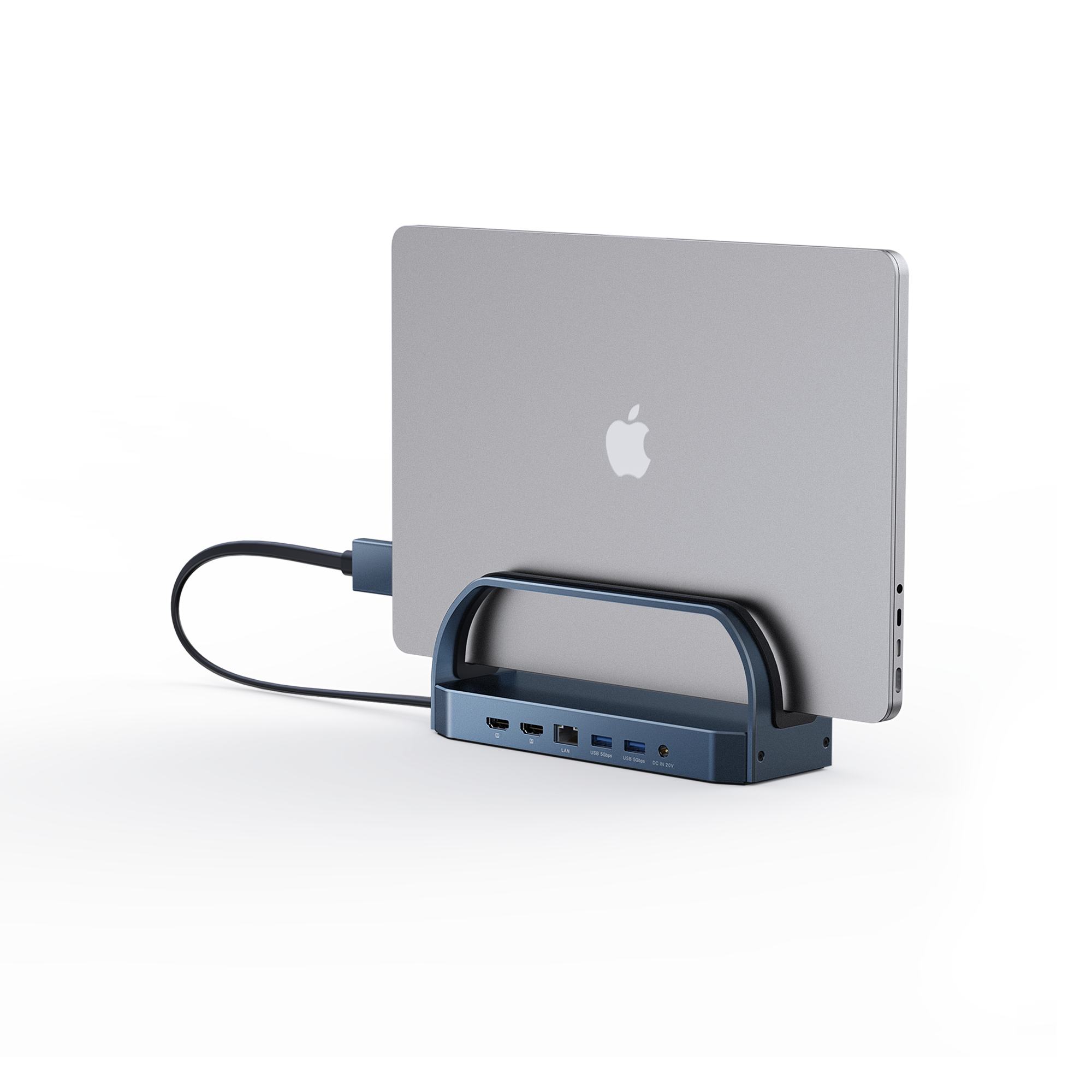 Left. iVANKY - iVANKY 12-in-2 Dual 4K FusionDock Docking Station for MacBook Pro with 150W Power Adapter - black.