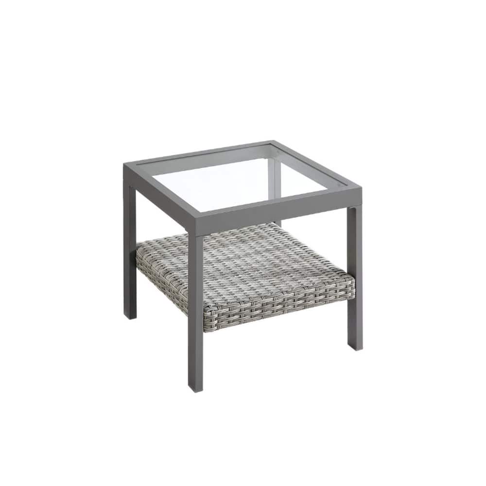 Songmics Home - Sencillo Collection - Glass Table - Gray