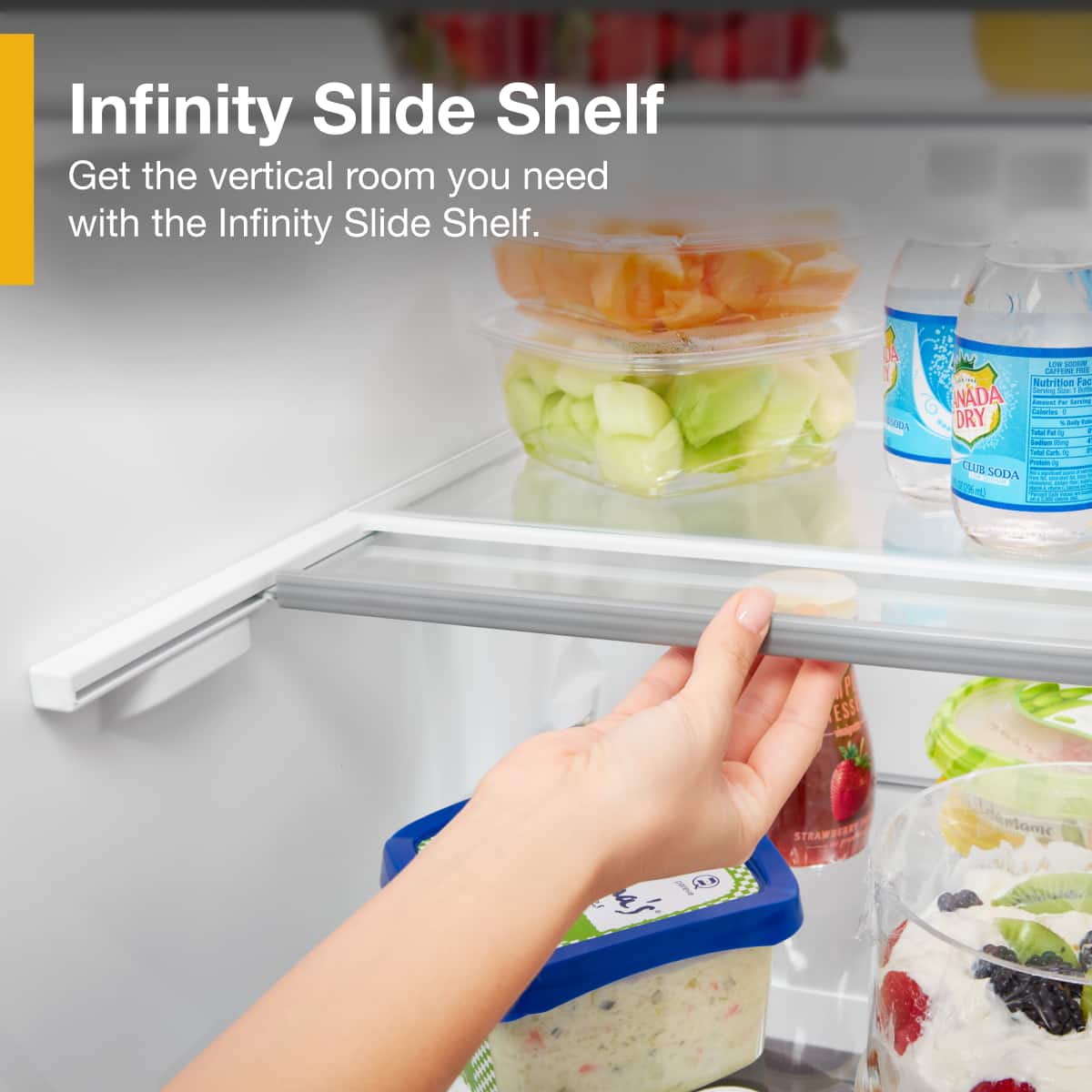 Infinity Slide Shelf
Get the vertical room you need with the Infinity Slide Shelf.