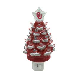 Santa's Workshop - Oklahoma Sooners 6.5" Tree Night Lite - Red