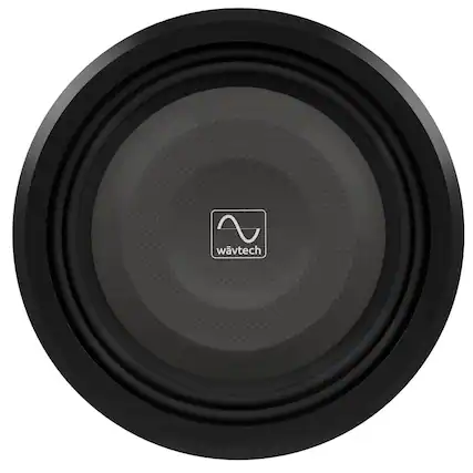 Front. Wavtech - Wavtech thinPRO12-4 750 Watt 12" Shallow Subwoofer 4 ohm - Black/Gray.