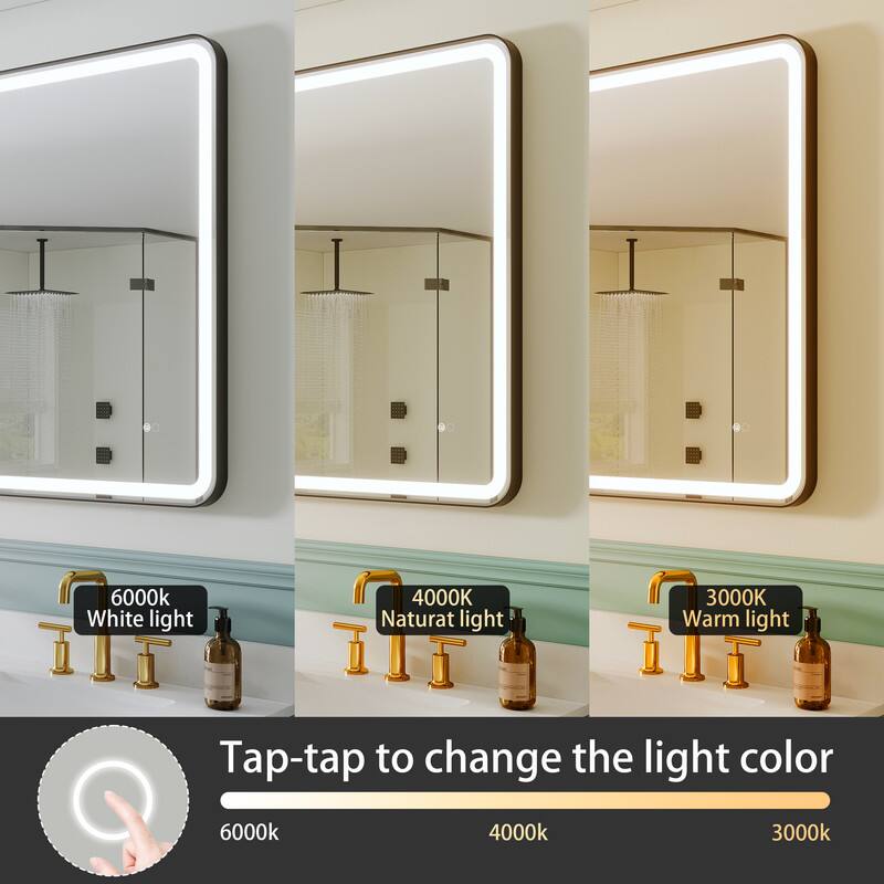 6000K White light  
4000K Natural light  
3000K Warm light  

Tap-tap to change the light color  
6000K  
4000K  
3000K