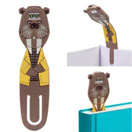 MAGICAL RUBS - Bookmark Reading Lights Dog 2in1 Clip On Light In Bed Rechargeable Travel Cute 20 Lumen Led - Walrus