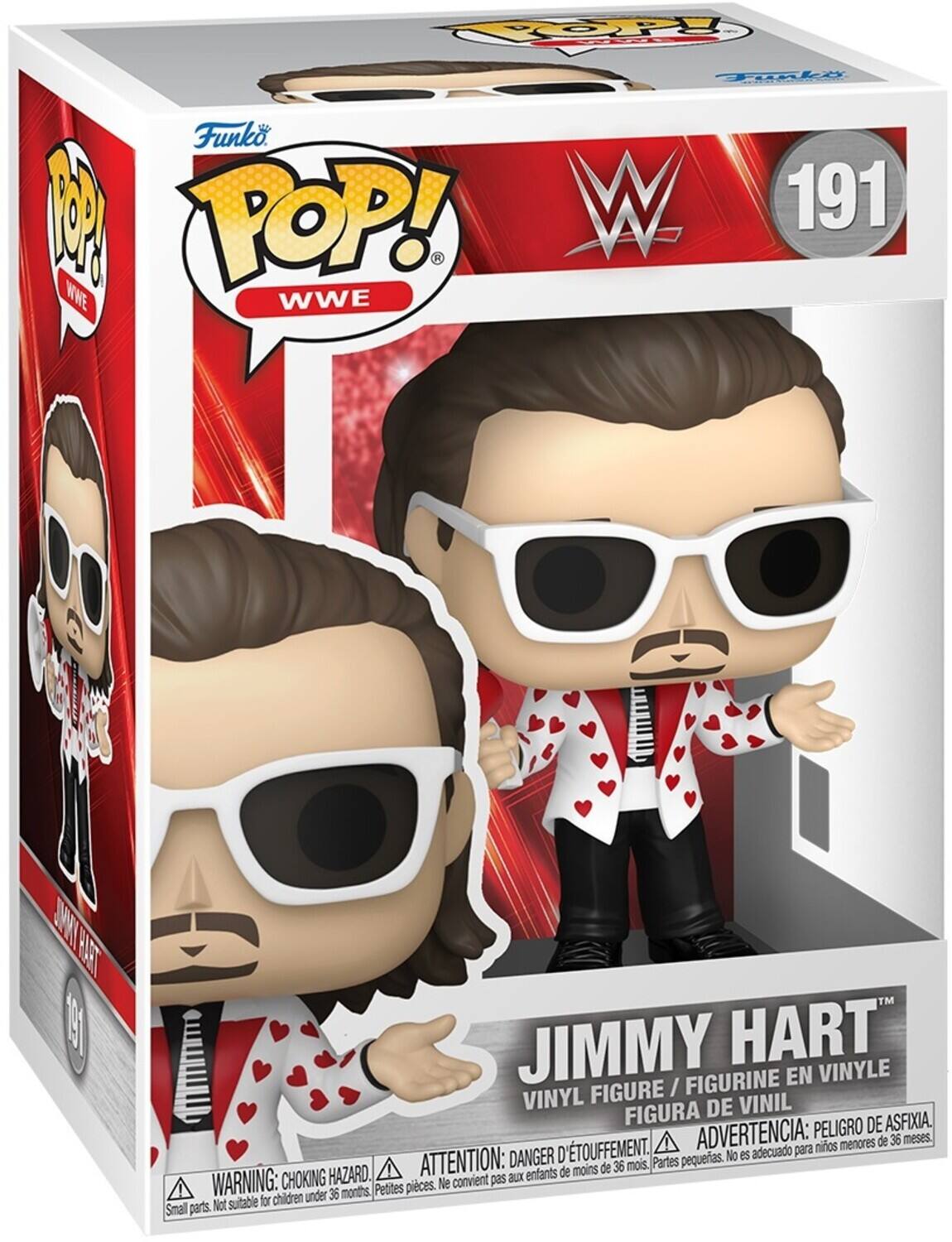 OP Til al Funko. A POP! W 191 R WWE WWE THE C JIMMY HART FIGURINE EN VINYLE FIGURE / VINYL DE VINIL FIGURA DE ASFIXIA. ADVERTENCIA: PELIGRO DE ASFIXIA. Partes pequeñas. No es adecuado para niños menores de 36 meses. ATTENTION: DANGER D'ETOUFFEMENT. Partes petites. Ne convient pas aux enfants de moins de 36 mois. WARNING: CHOKING HAZARD. Small parts. Not suitable for children under 36 months.