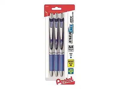 Pentel ENERGEL RTX
122
M
Decapping
Quick Drying Ink