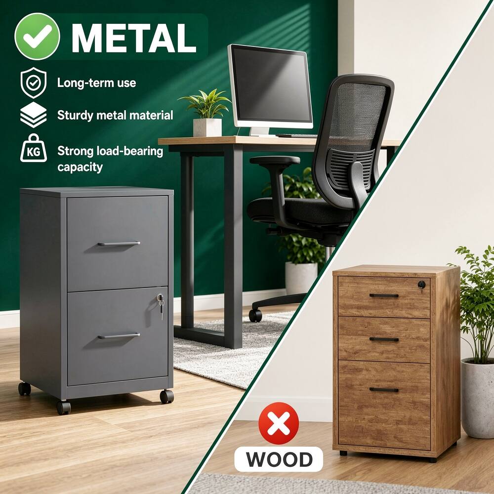 METAL
- Long-term use
- Sturdy metal material
- Strong load-bearing capacity

WOOD
