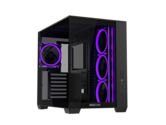 ASUS - A32 PLUS ATX Case, 360mm Radiator, 420mm GPU, Dual-Chamber Cooling, 4 ARGB Fans - Black