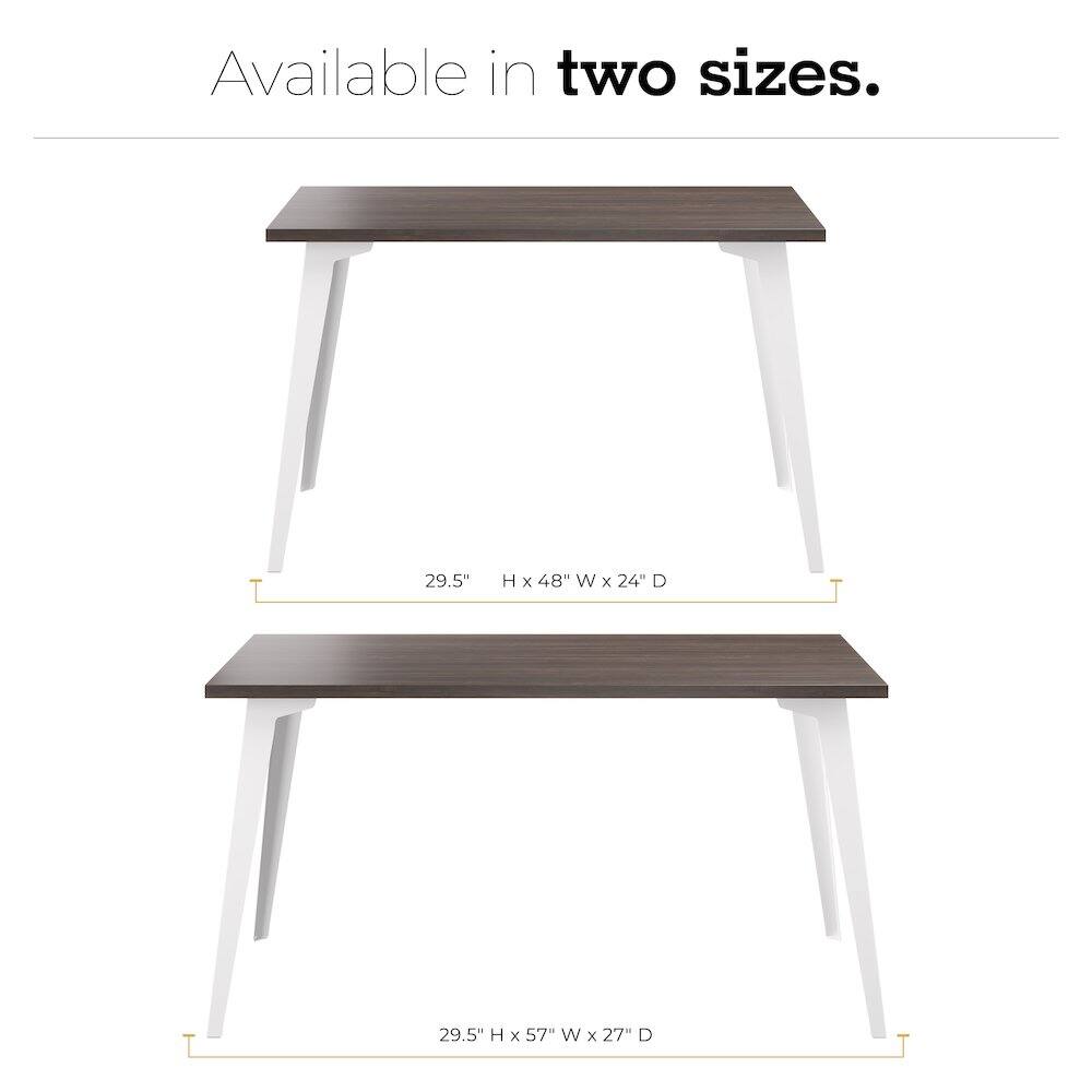 Available in two sizes.  
29.5" H x 48" W x 24" D  
29.5" H x 57" W x 27" D