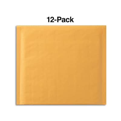 Alt View 1. Staples - 8" x 7" Self-Sealing Bubble Mailer, CD/DVD, 12/Pack - manila.