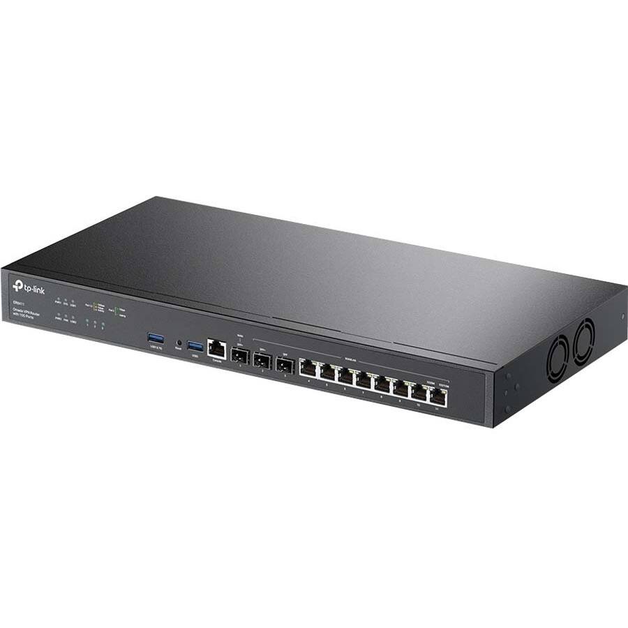 Alt View 4. TP-Link - TP-Link ER8411 - Enterprise Wired 10G VPN Router - 8 Ports - 8 WAN Port(s) - Management Port - 3 - 10 Gigabit Ethernet - Unknown.