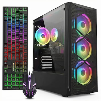 STGAubron Gaming PC Computer Desktop, Intel Core i7 8th Gen up to STGAubron Gaming PC Computer Desktop, Intel Core i7 8th Gen up to
