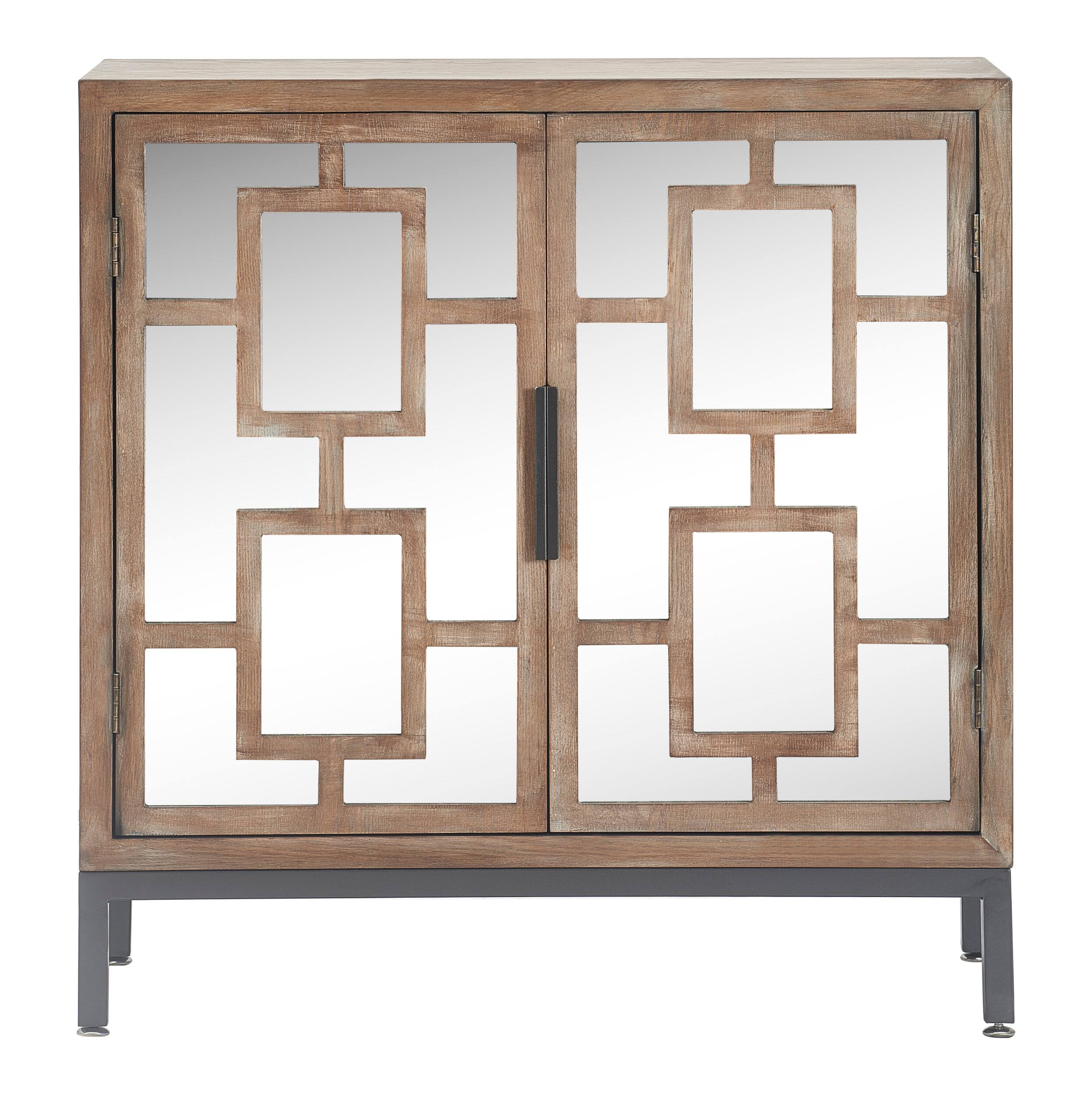 Left. Tommy Hilfiger - Hayworth 2-Door Accent Cabinet - Ash Gray.