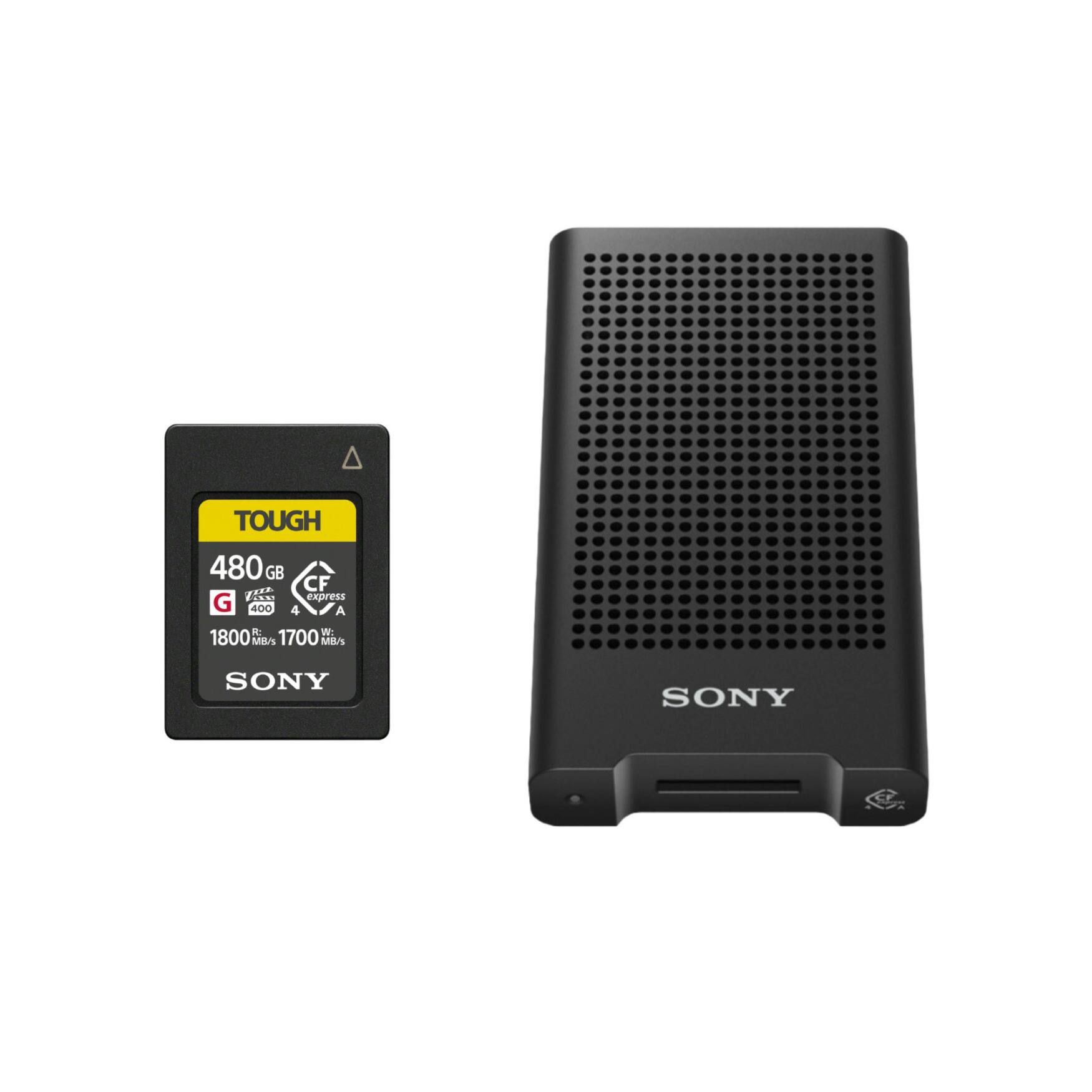 TOUGH  
480GB  
CFexpress G400 4A  
R: 1800 MB/s  
W: 1700 MB/s  
SONY
