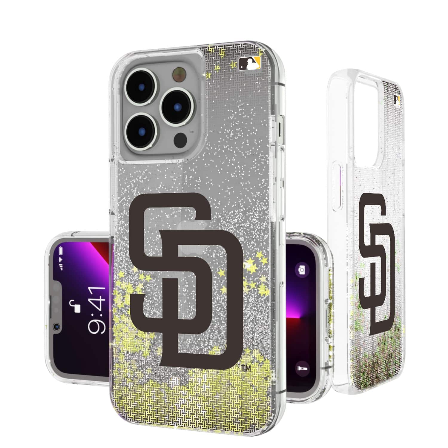 Keyscaper - MLB - San Diego Padres Linen Logo iPhone Glitter Case - 14 - Multicolor price history on PriceWatchPro