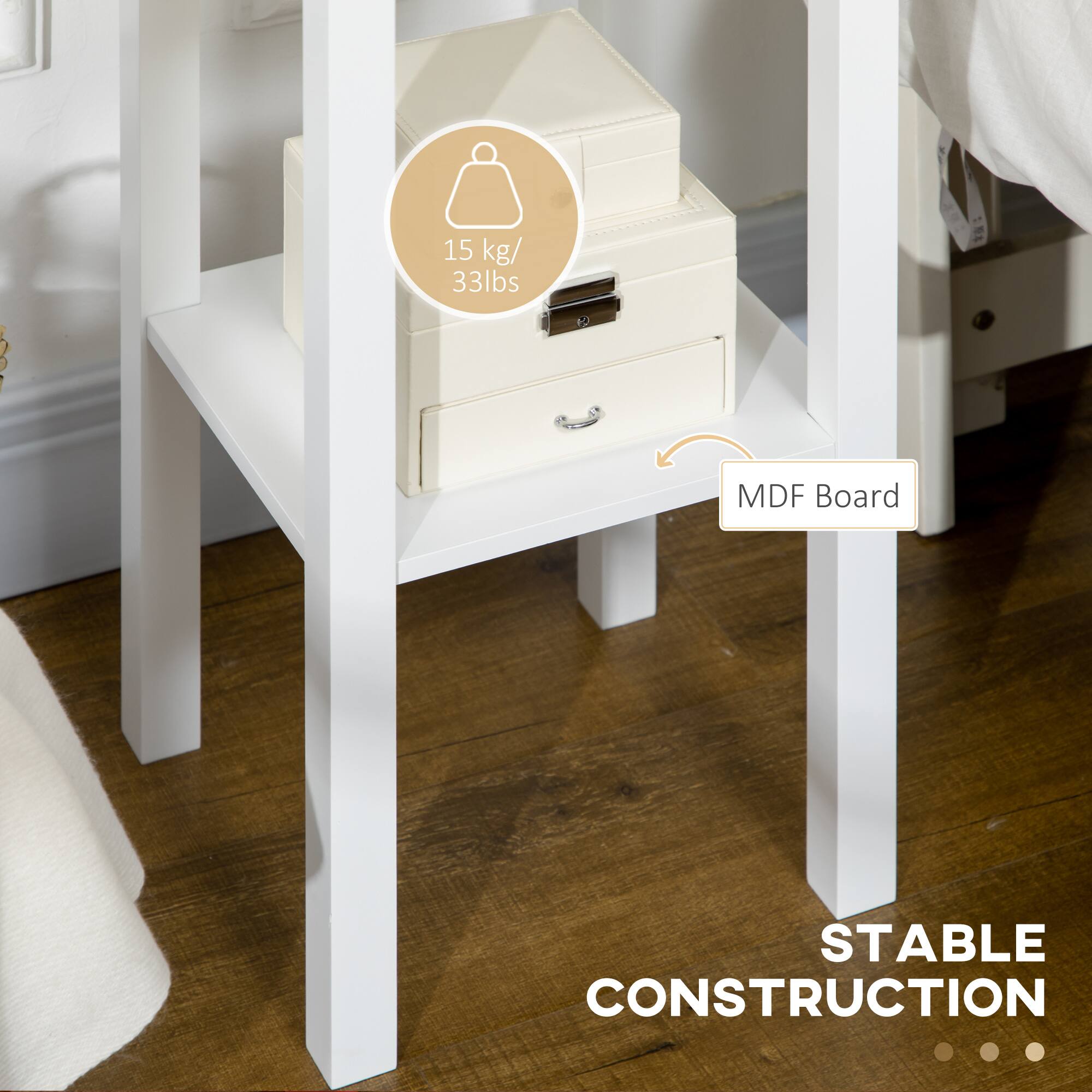 15 kg/ 33lbs, MDF Board, STABLE CONSTRUCTION