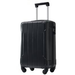 BreeBe - Hardshell Luggage 20" Carry-On, Lightweight Durable ABS Suitcase with Double Spinner Wheels and Built-in TSA Lock - Black