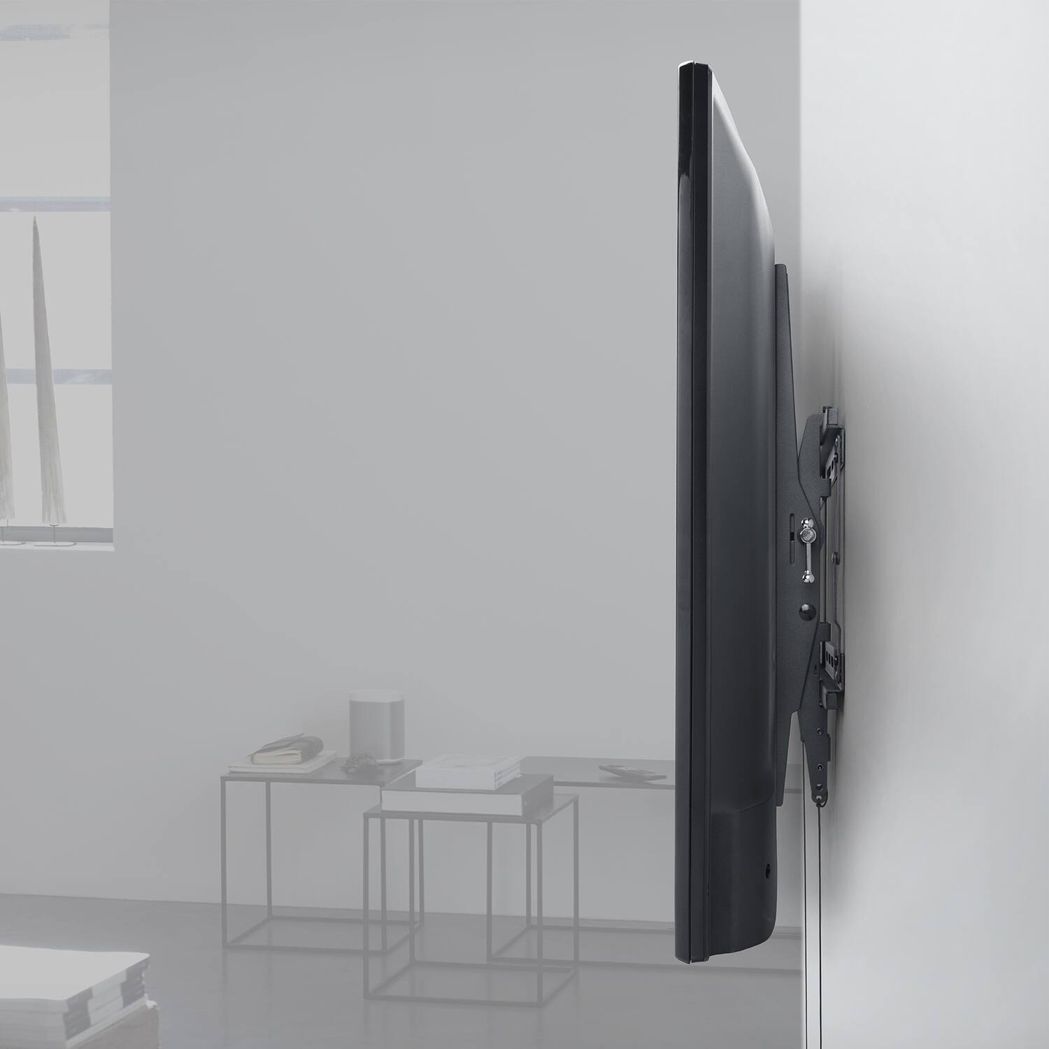 Back. One for All - TV BRACKET, SOLID TILT, VESA 600, US - Black.