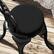Alt View 8. Outsunny - Outdoor Bistro Chair Cushions Set of 4 with Machine Washable Cover, 15" x 15" x 3" Thick Round Seat Cushions - Black.