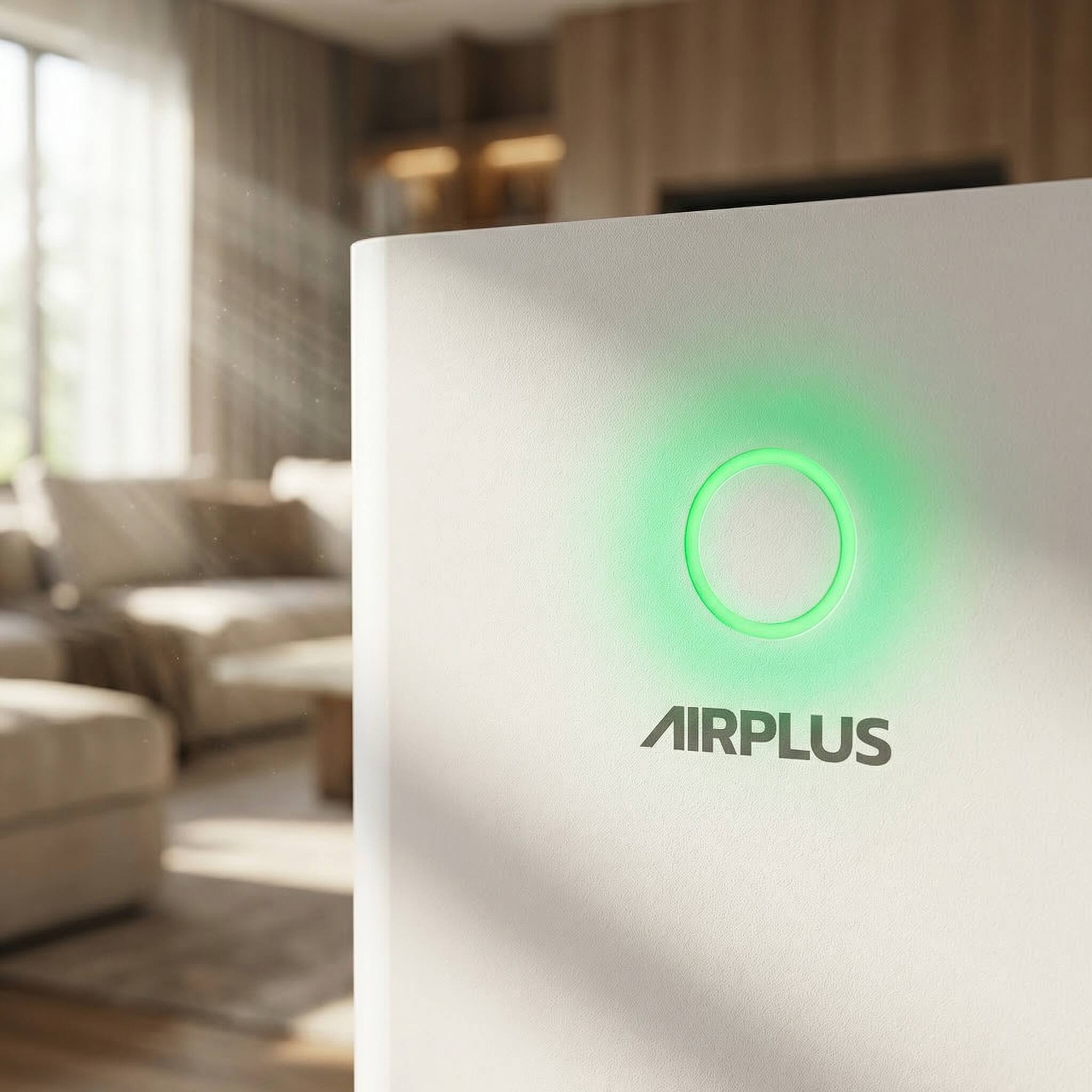Alt View 4. Airplus - 2152 sq. ft. H13 HEPA True Personal Console Air Purifier in White.