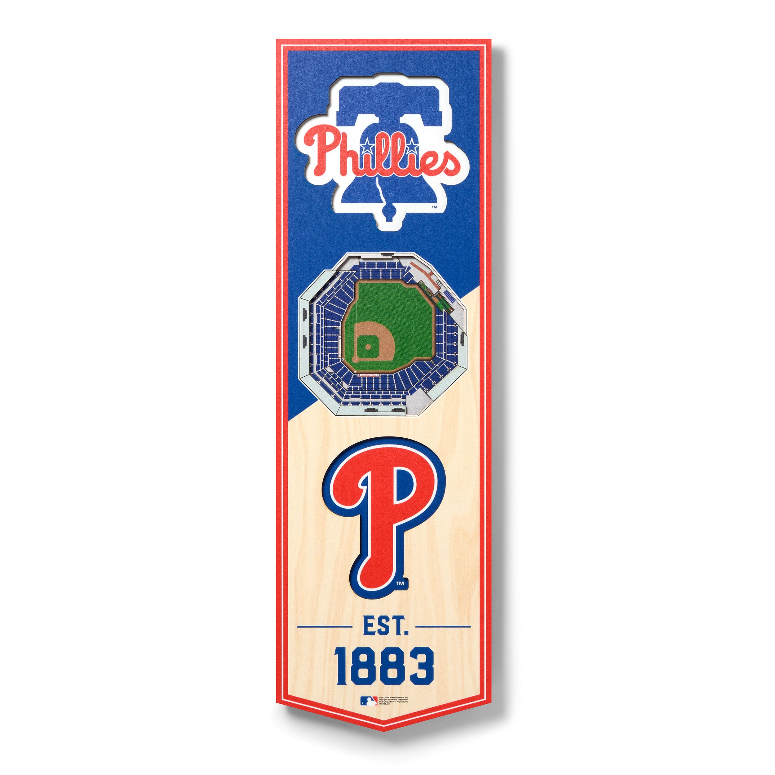 YouTheFan - 6'' x 19'' 3D StadiumView Banner - Multicolor price history on PriceWatchPro