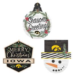 Jardine - Iowa Hawkeyes Ornament Bundle - White