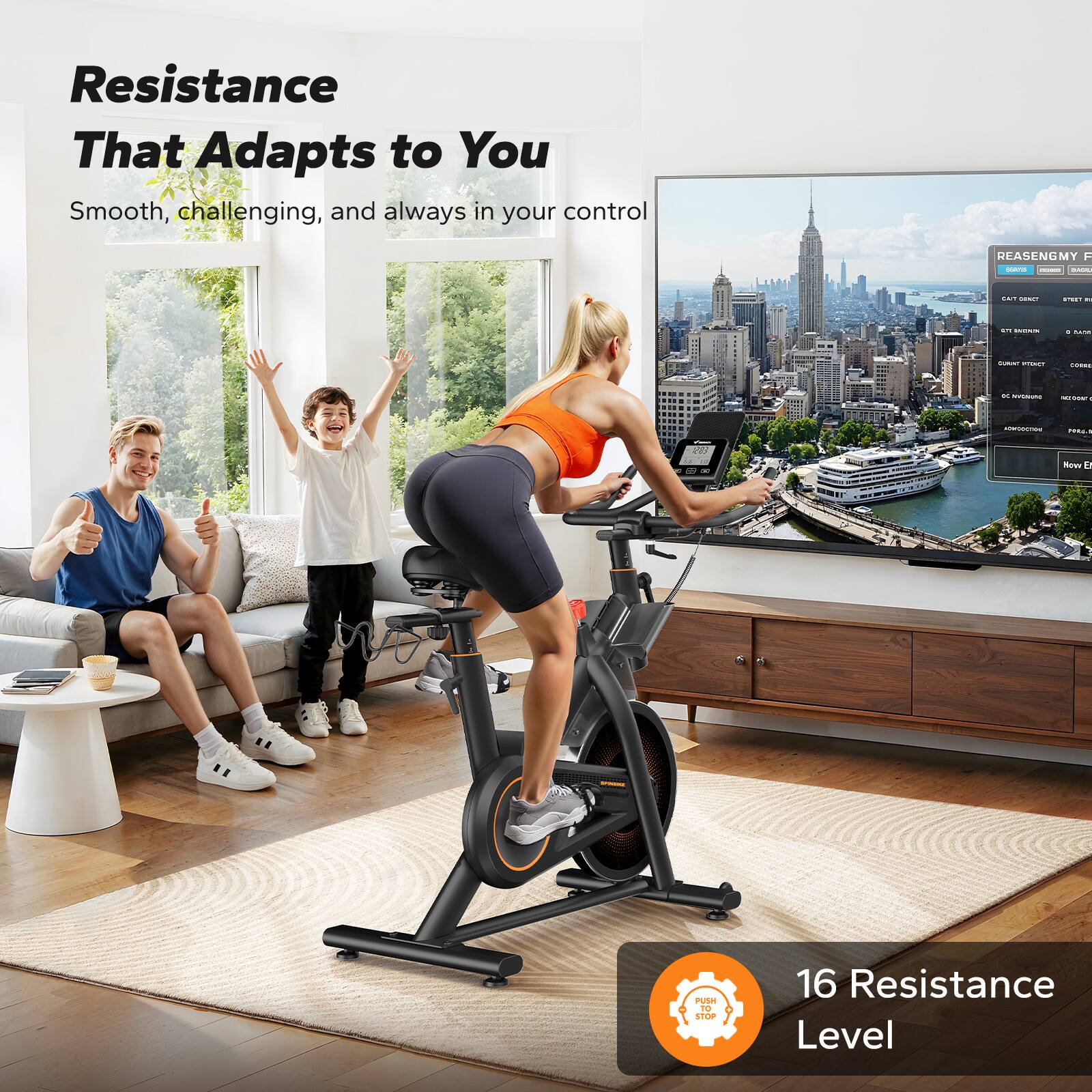 Resistance That Adapts to You  
Smooth, challenging, and always in your control  

16 Resistance Level