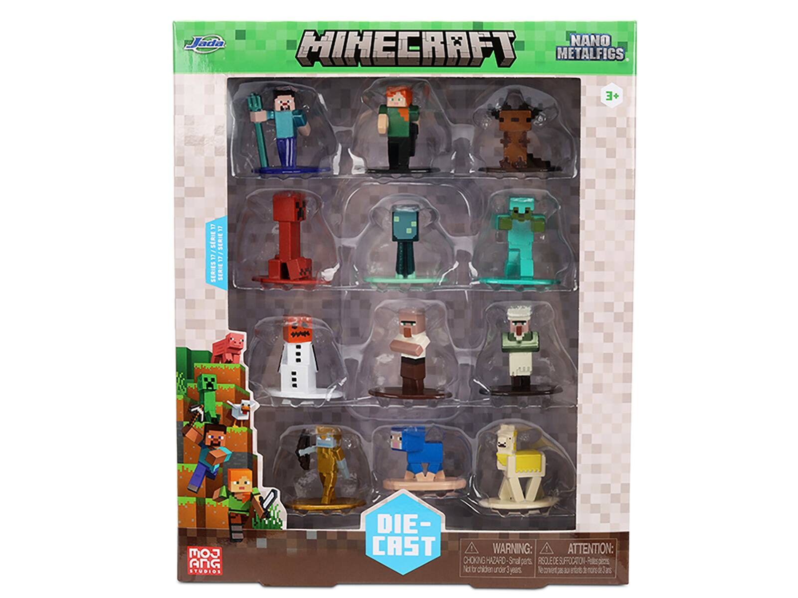 Jada NANO MINECRAFT METALFIGS +E 11 SERIES 17/SERIE1 SERIE17/SERIE17 SERIE Com ANG STUDIOS DIE- CAST WARNING: ATTENTION: CHOKING HAZARD - Small parts. Not for children under 3 years.