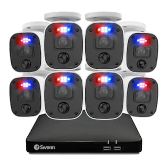 Swann SwannForce 4K Security Camera System, 8x Bullet Analog CCTV Swann SwannForce 4K Security Camera System, 8x Bullet Analog CCTV