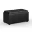 Front. Simpli Home - Avalon 5 Piece Storage Ottoman - Distressed Black.