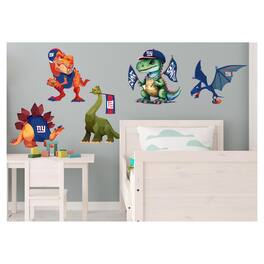 Fan Creations - New York Giants Dinosaurs Wall Decal Set - Multicolor