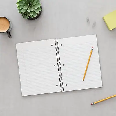 Staples Premium Poly 5 Subject Notebook, 8.5