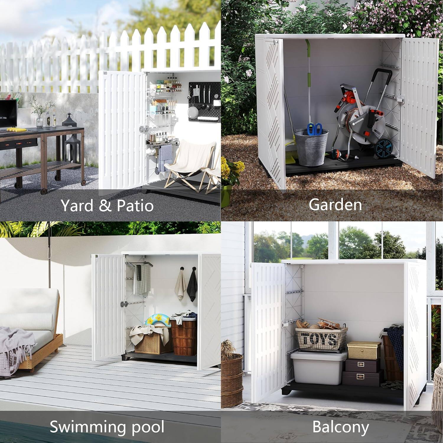 - Yard & Patio
- Garden
- Swimming pool
- Balcony