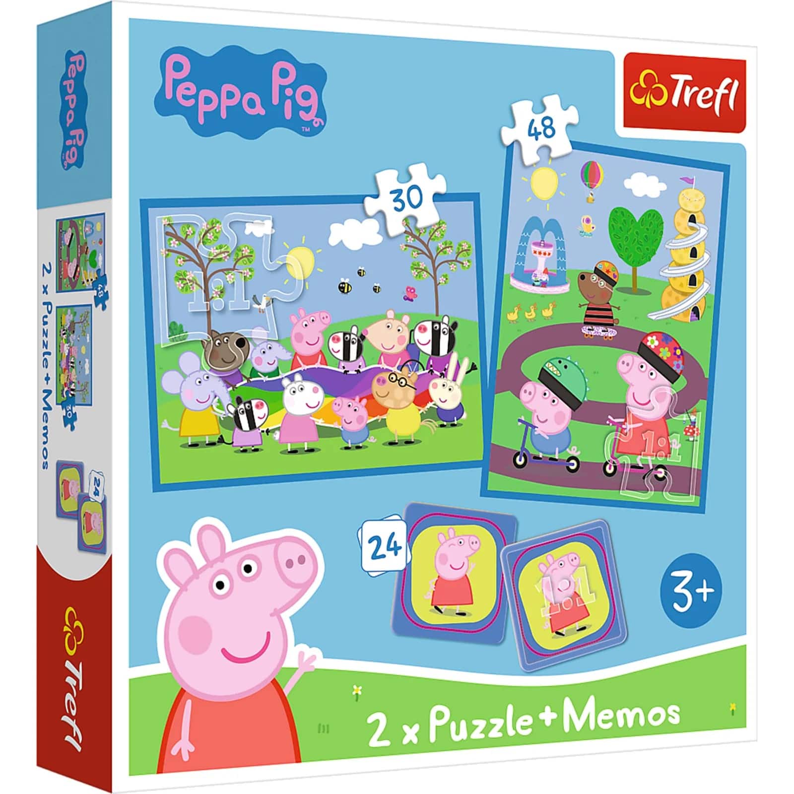 Trefl - Kids Peppa Pig Kids Happy Moments with Peppa Pig 2in1 30/48 + 24 Memos Jigsaw Puzzle price history on PriceWatchPro