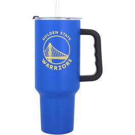 Logo Brands - Golden State Warriors 40oz. Travel Tumbler with Handle - Multicolor