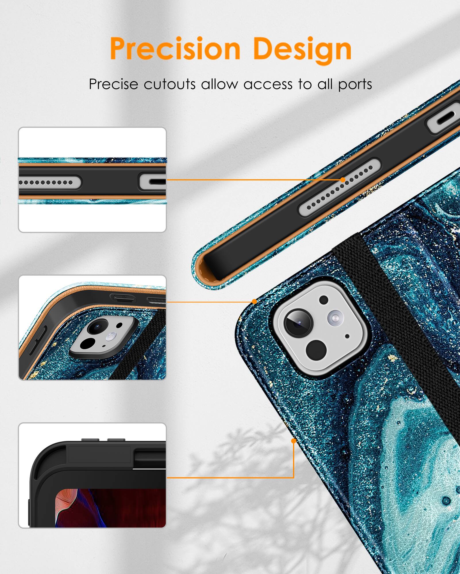 Precision Design  
Precise cutouts allow access to all ports