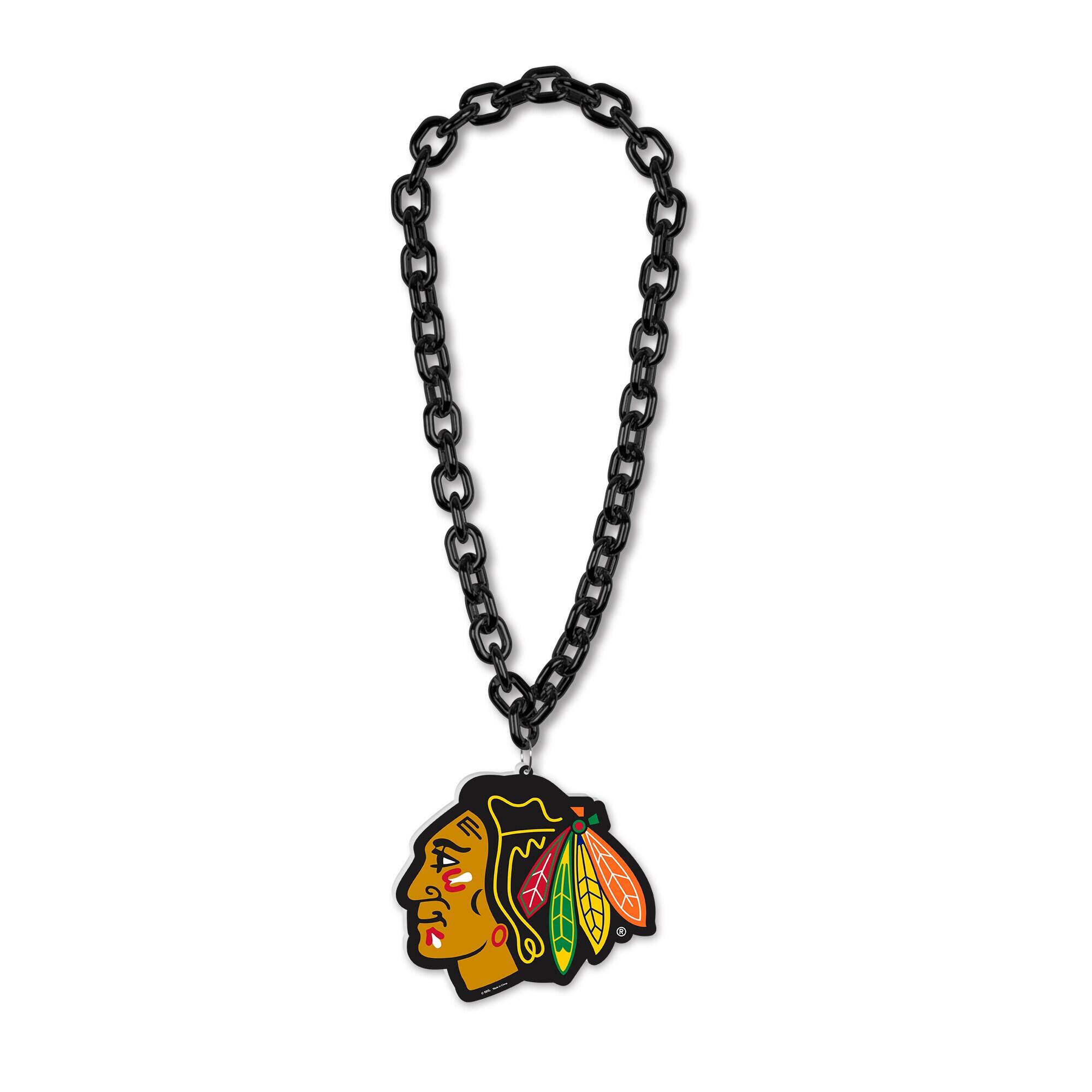 WinCraft - Chicago Blackhawks Big Chain Logo Necklace - Multicolor price history on PriceWatchPro