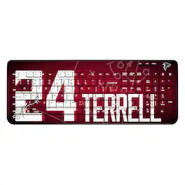 Keyscaper - A.J. Terrell Atlanta Falcons Wireless Keyboard - Black