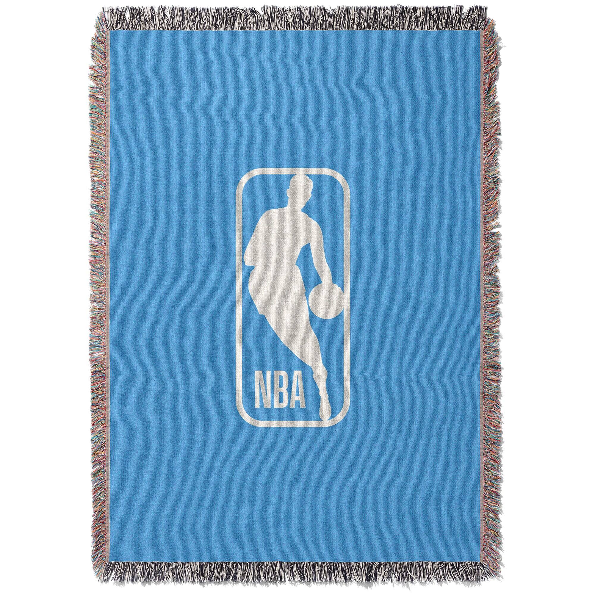 Front. Chad & Jake - NBA Woven Blanket - Blue.