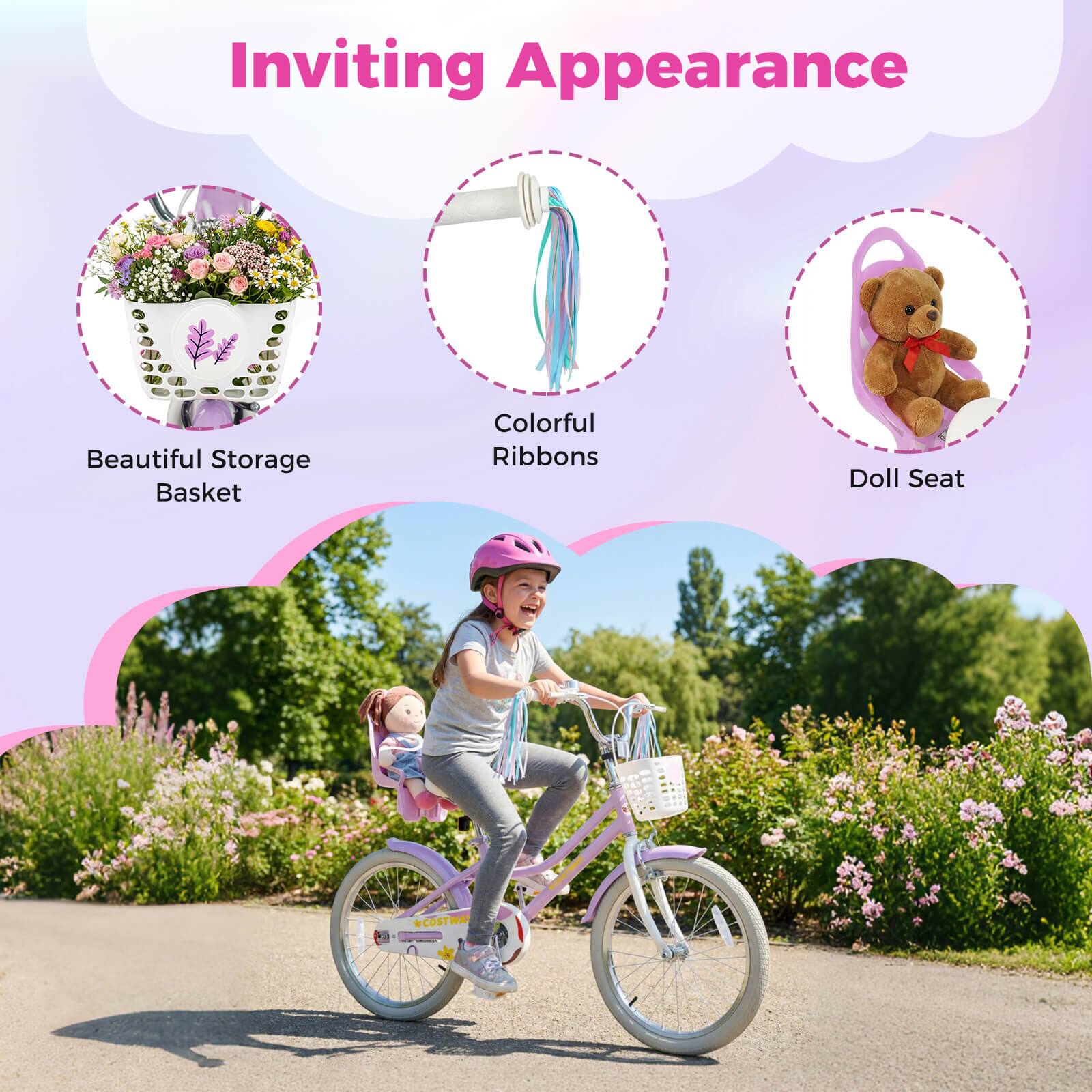 Inviting Appearance

- Beautiful Storage Basket
- Colorful Ribbons
- Doll Seat