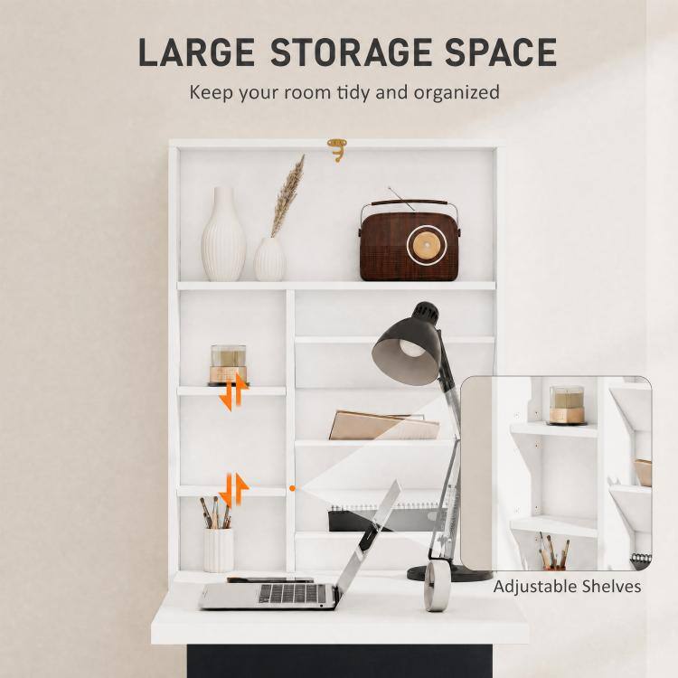 LARGE STORAGE SPACE  
Keep your room tidy and organized  

Adjustable Shelves