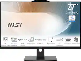 MSI - 27" display All-in-One PC- Intel Core 5 120U - 16 GB - 1 TB SSD - WIN 11 PRO - Intel Chip - 1920 - Black