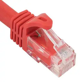 Sanoxy - Cables and Adapters; 50ft Cat6a 600 MHz UTP Snagless Ethernet Network Patch Cable - Red