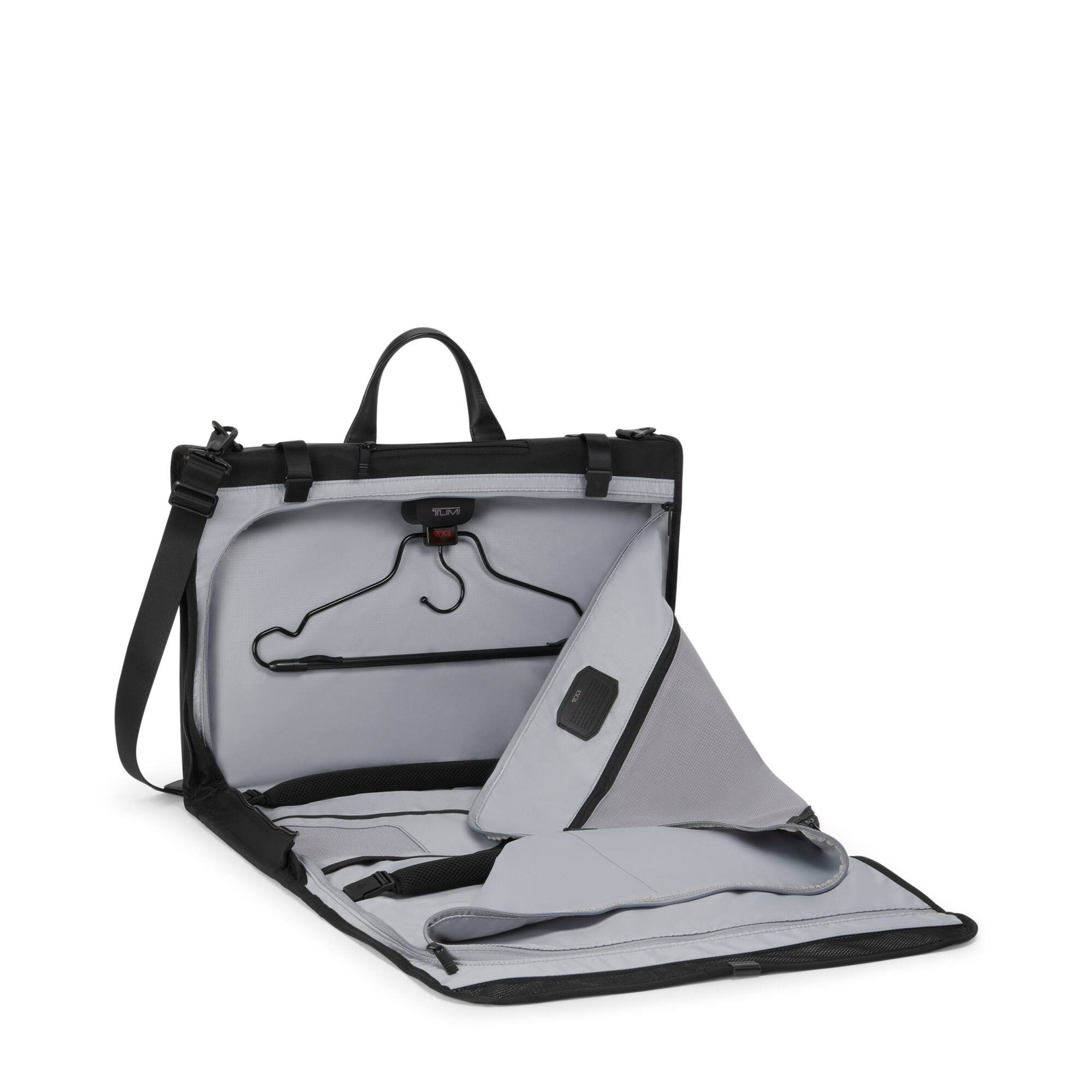 Angle. TUMI - Alpha Tri-Fold Garment Bag - Black.