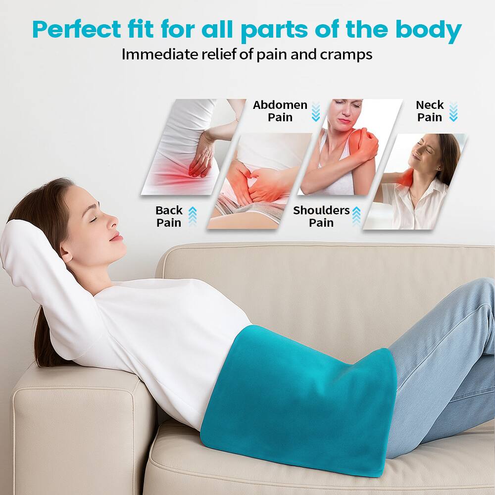 Perfect fit for all parts of the body  
Immediate relief of pain and cramps

- Abdomen Pain
- Neck Pain
- Back Pain
- Shoulders Pain