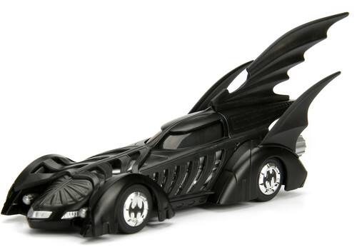 Front. Jada Toys - DC Batman Forever - Hollywood Rides - 1:32 '95 Batmobile Die-Cast Car   - COLLECTIBLES - Multicolor.