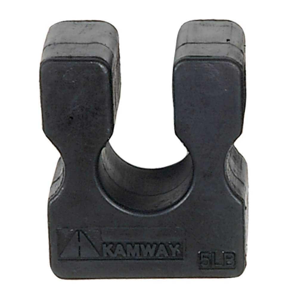 Power Systems - Machine Add-On Weight – 5 lb Rubber-Coated U-Shaped Plate for Selectorized Machines - Black