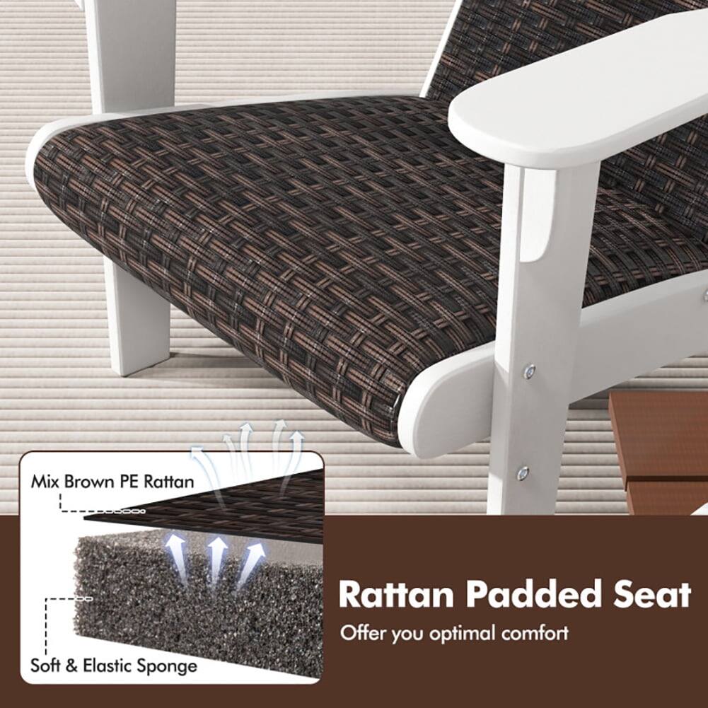 Mix Brown PE Rattan Soft & Elastic Sponge Rattan Padded Seat Offer you optimal comfort

Mix Brown PE Rattan  
Soft & Elastic Sponge

Rattan Padded Seat  
Offer you optimal comfort