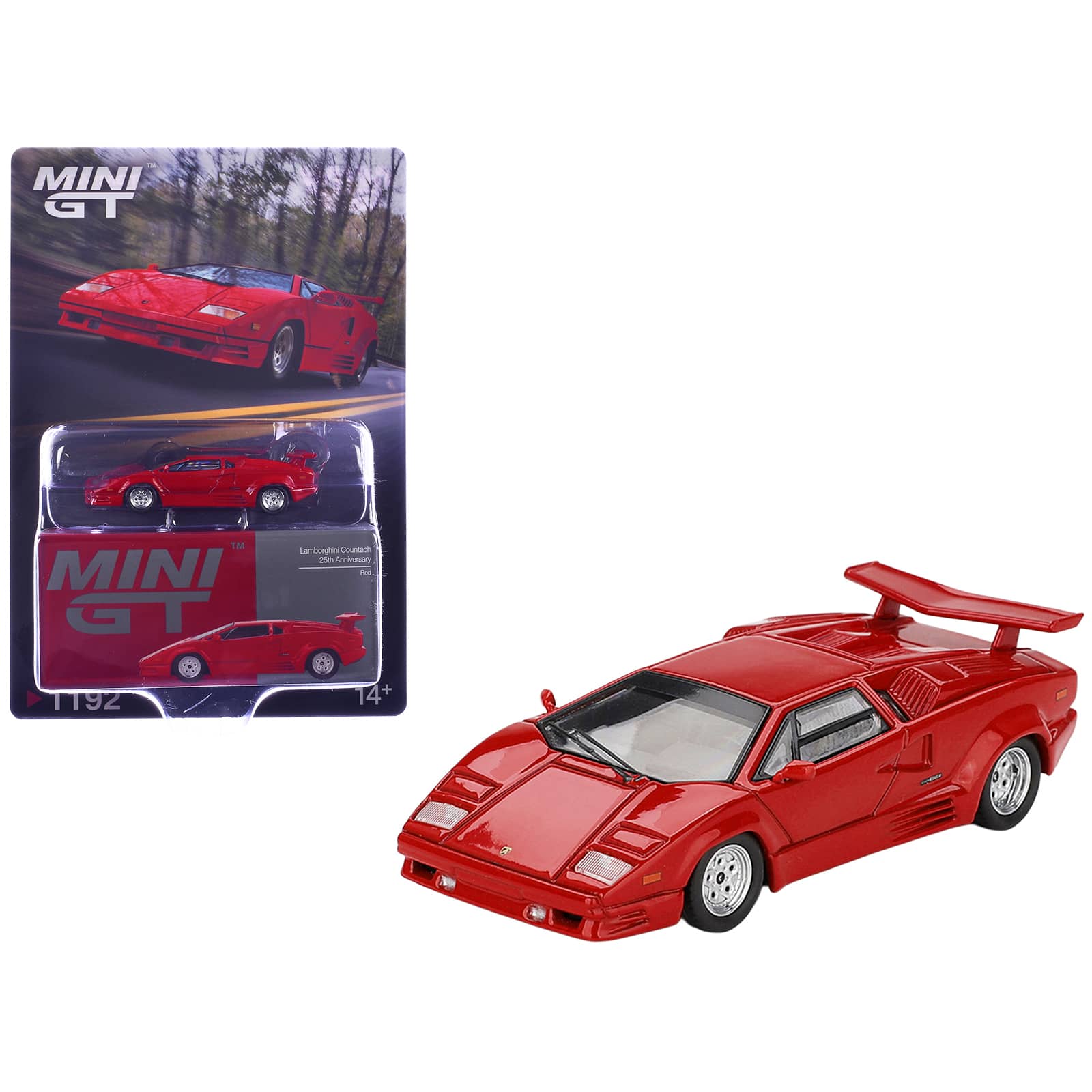 "True Scale Miniatures - Lamborghini Countach ""25th Anniversary"" Red Limited Edition 1/64 Diecast Model Car by Mini GT" price history on PriceWatchPro